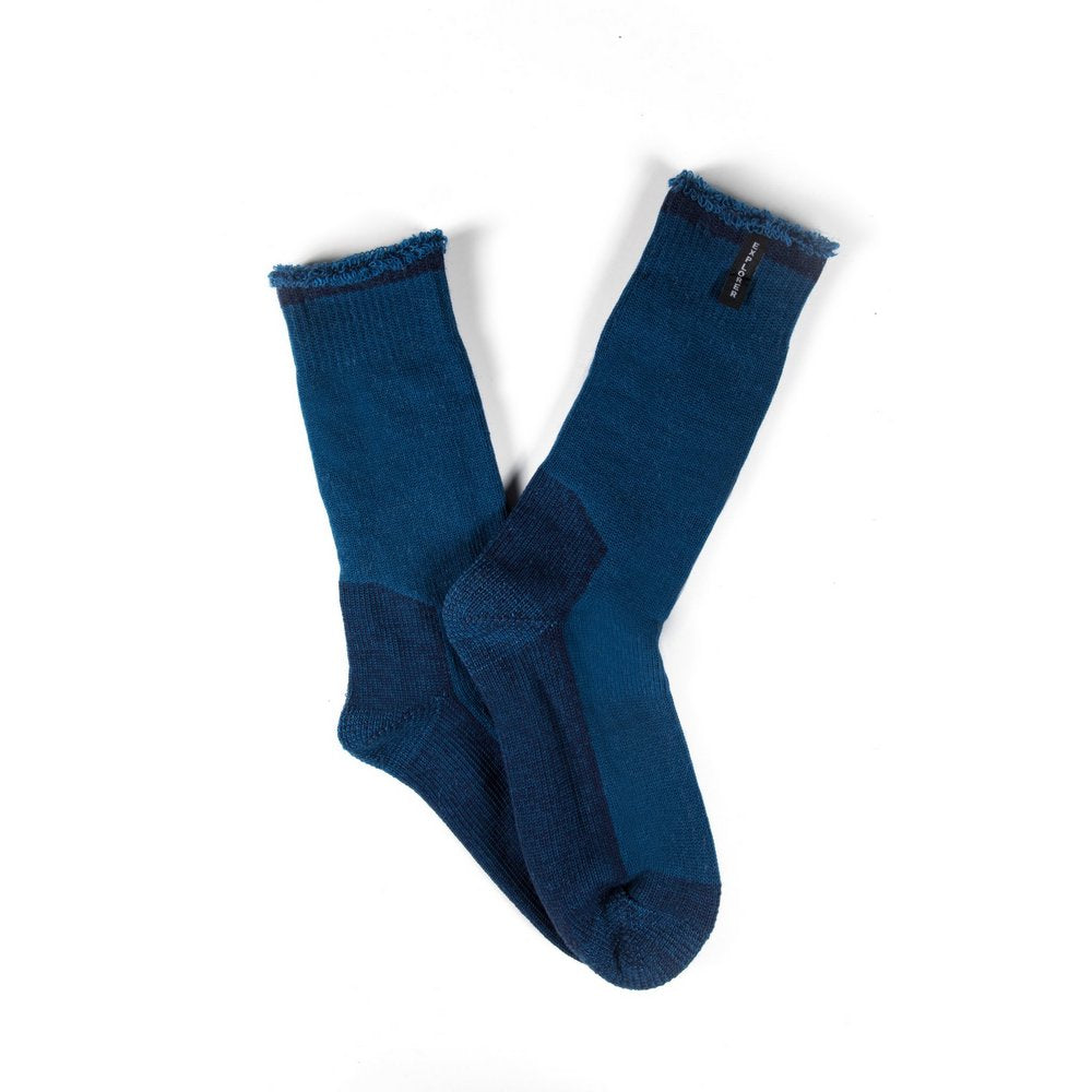 Mens explorer socks, blue marle outdoor work socks australia, fanned flat lay